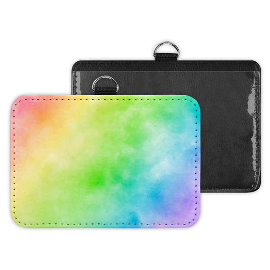 pastel waters - id badge holder