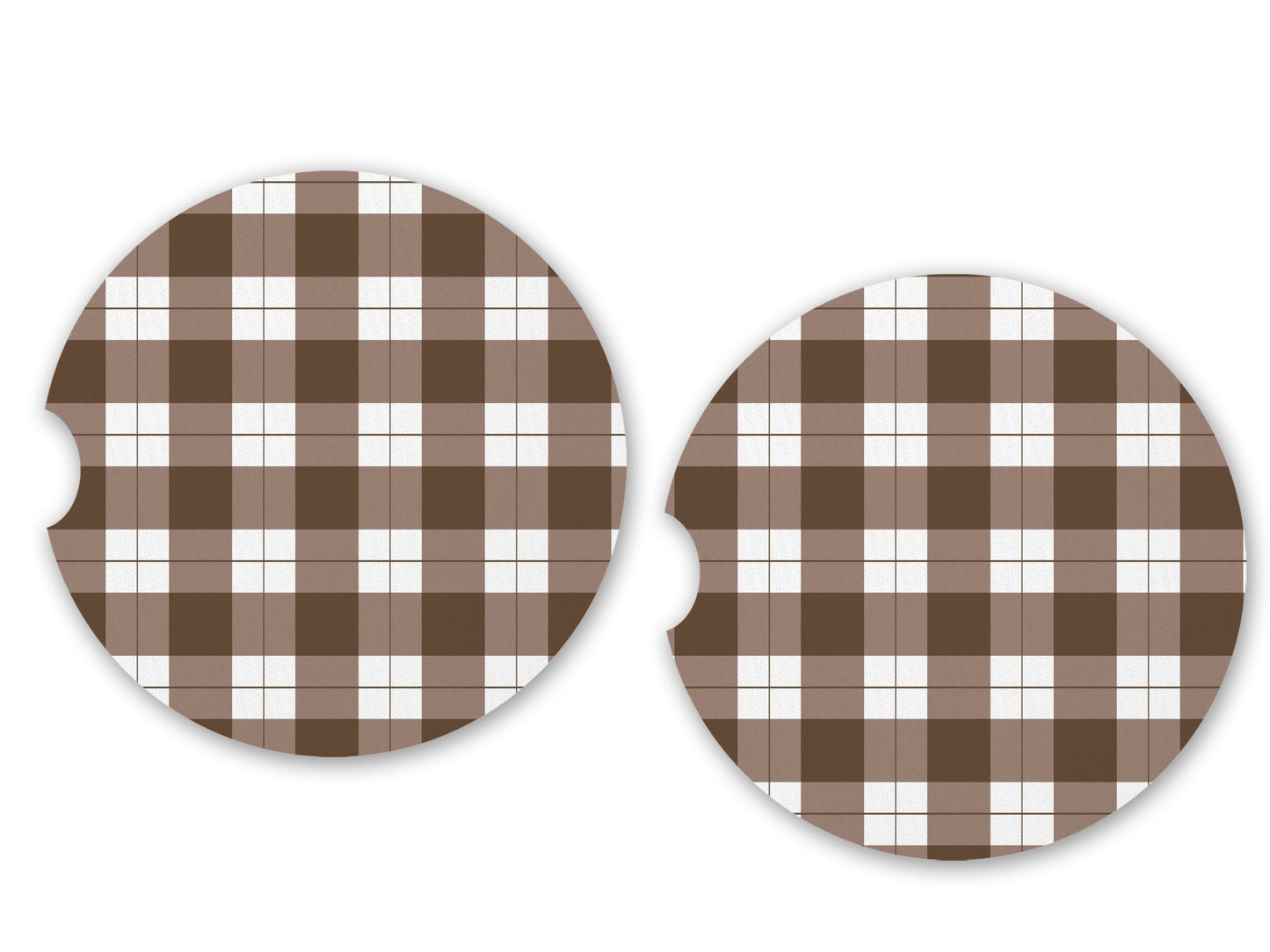 gingham - coasters