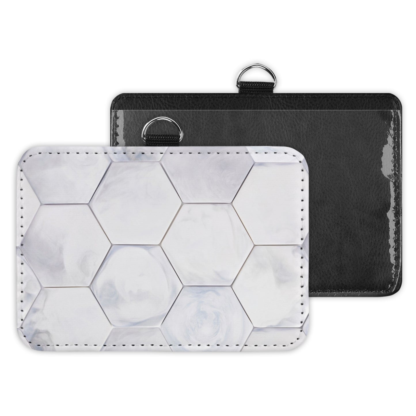 white tiles - id badge holder