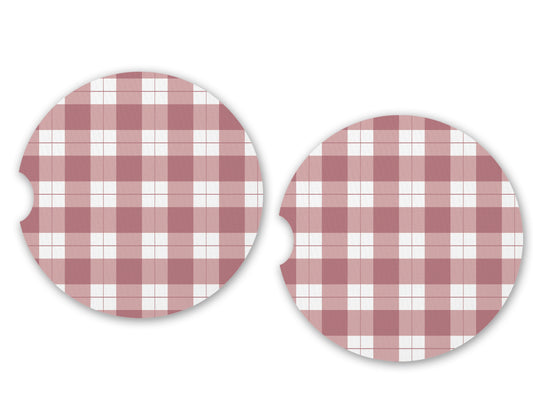 gingham - coasters