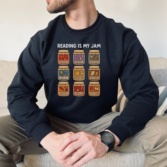 reading is my jam apparel