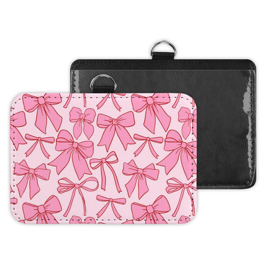 pretty in pink - id badge holder