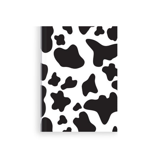 cow print, black - journal