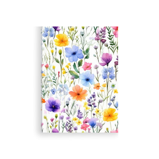 watercolor wildflowers - journal