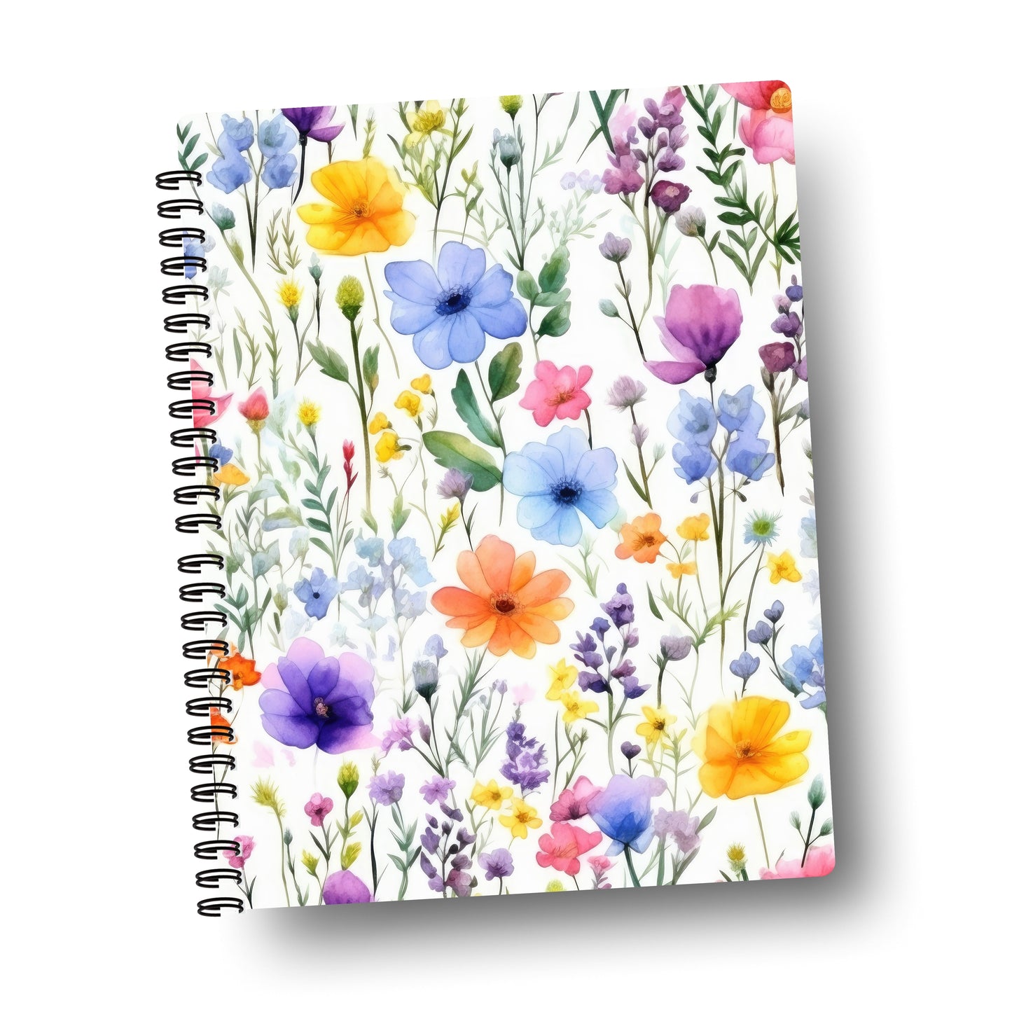 watercolor wildflowers - journal