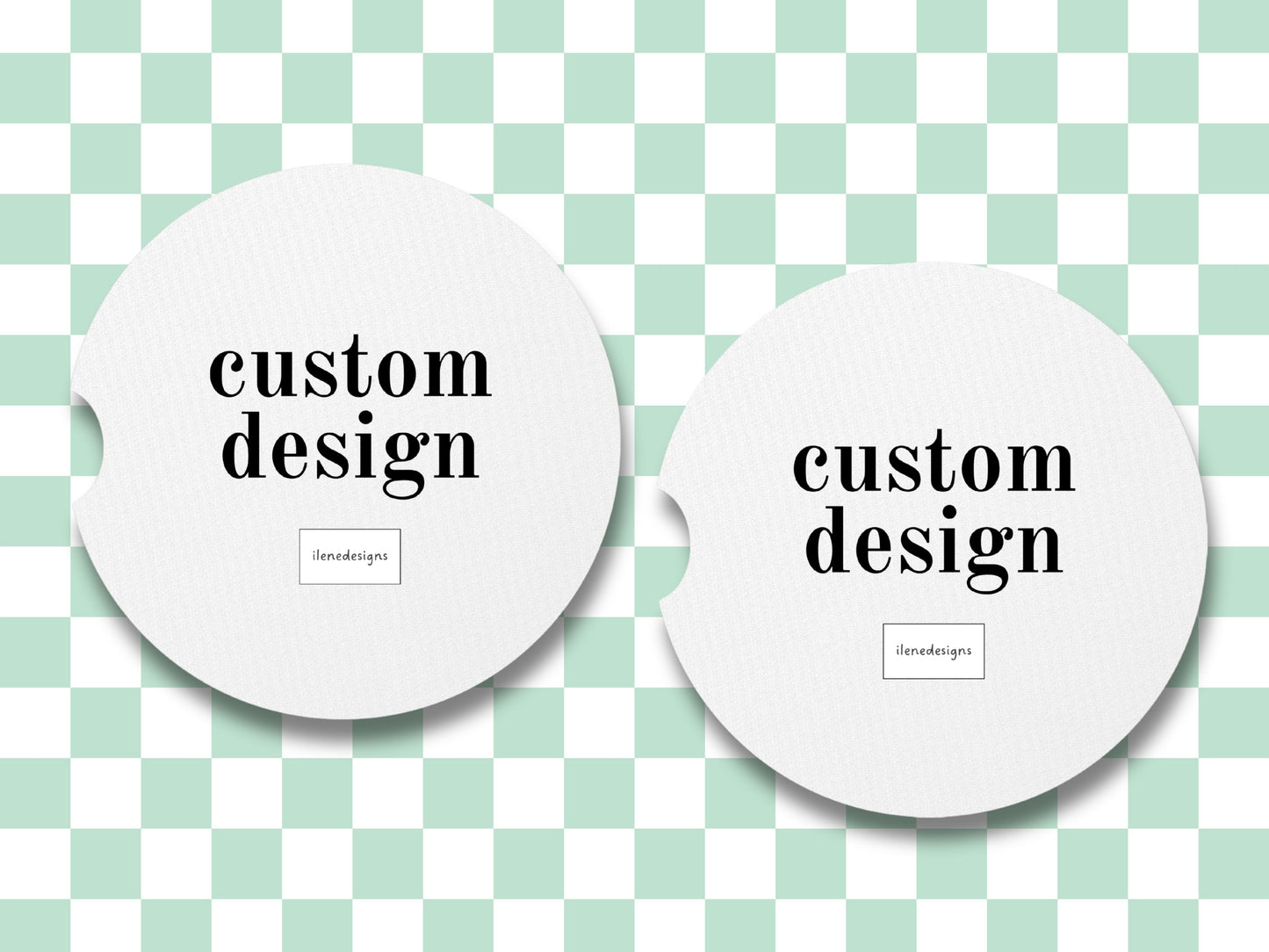 custom ceramic coasters