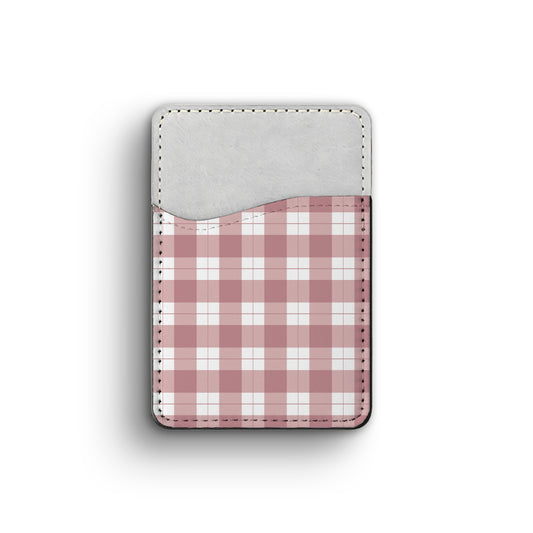 gingham - phone wallet