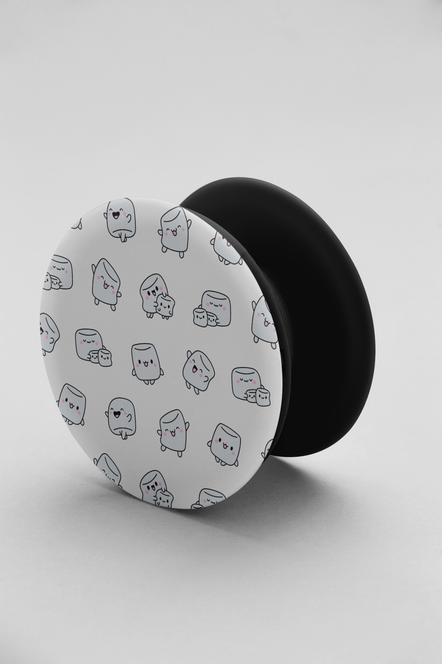 happy little marshmallows - phone grip