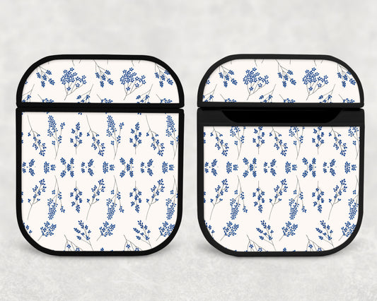 blue flowers - airpods case