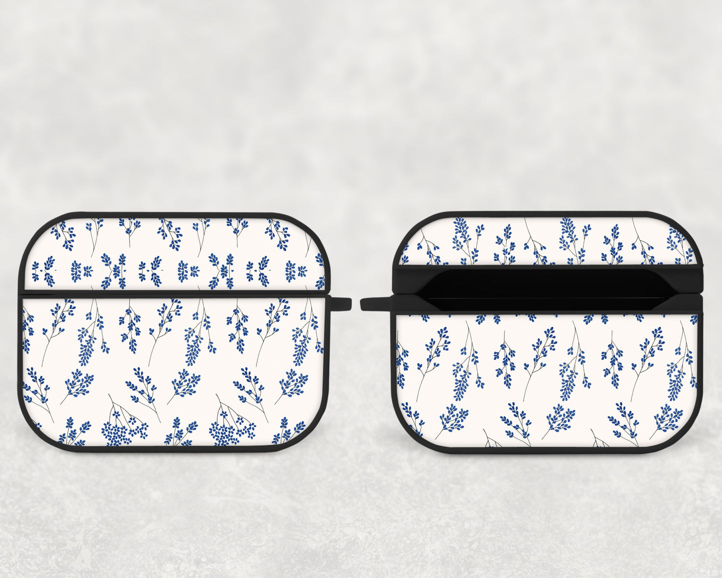 blue flowers - airpods case