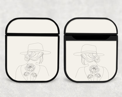 line lady - airpods case