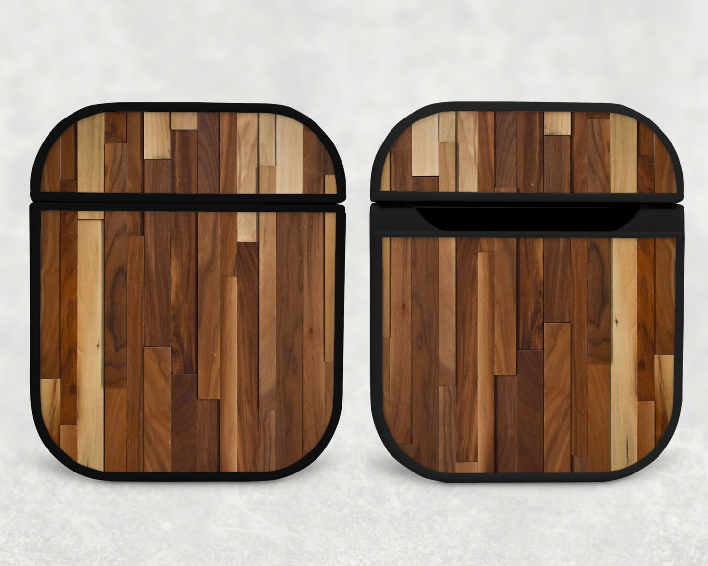 wood planks - airpods case
