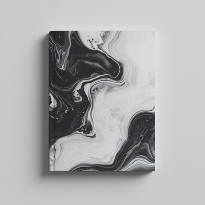 black & white marble - journal