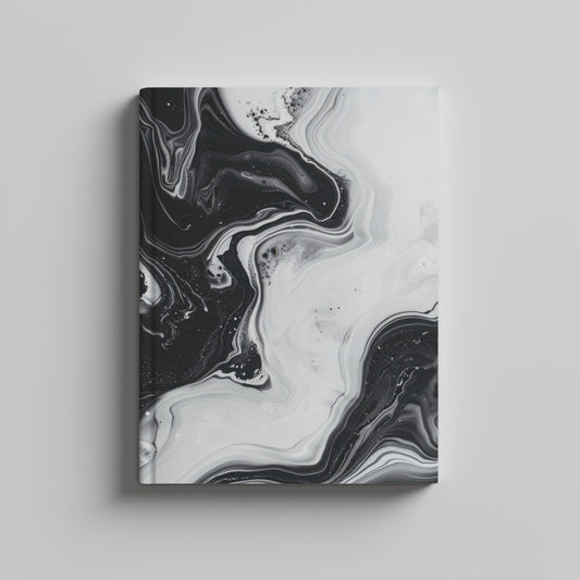 black & white marble - journal