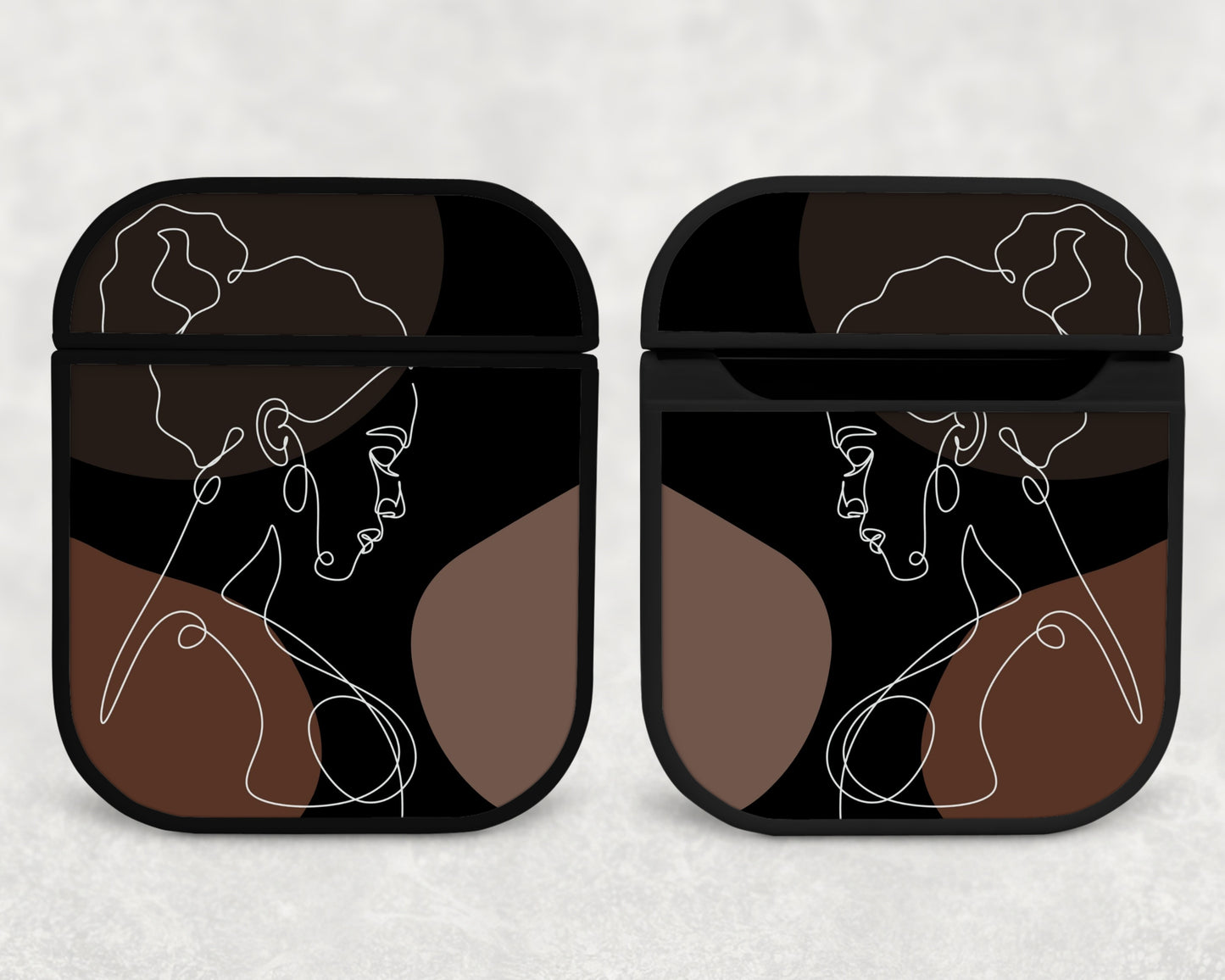 woman in abstract - airpods case