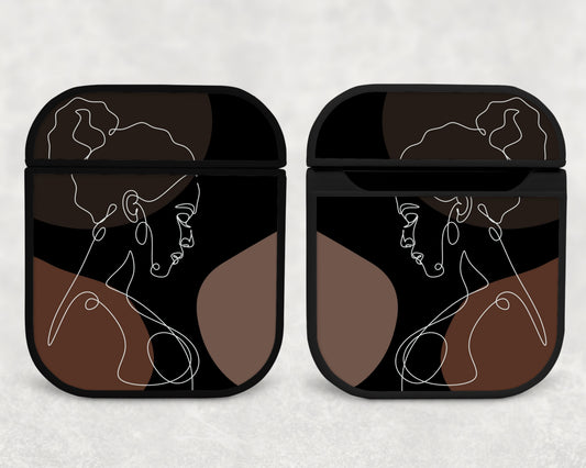 woman in abstract - airpods case