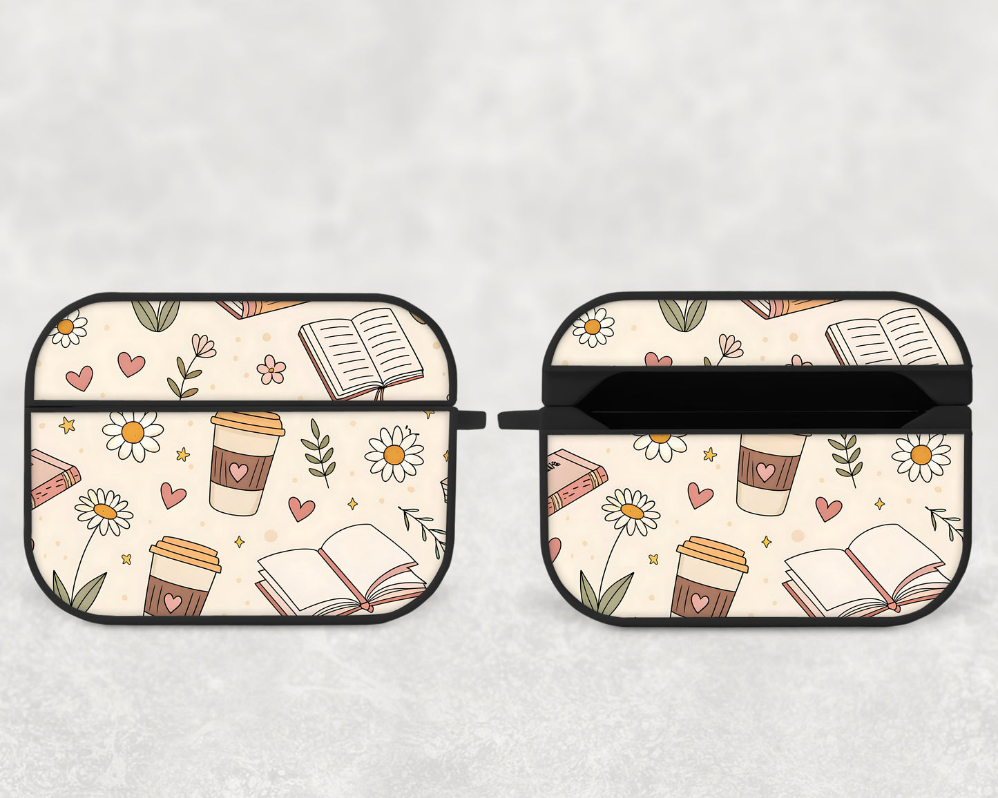 coffee & books - airpods case