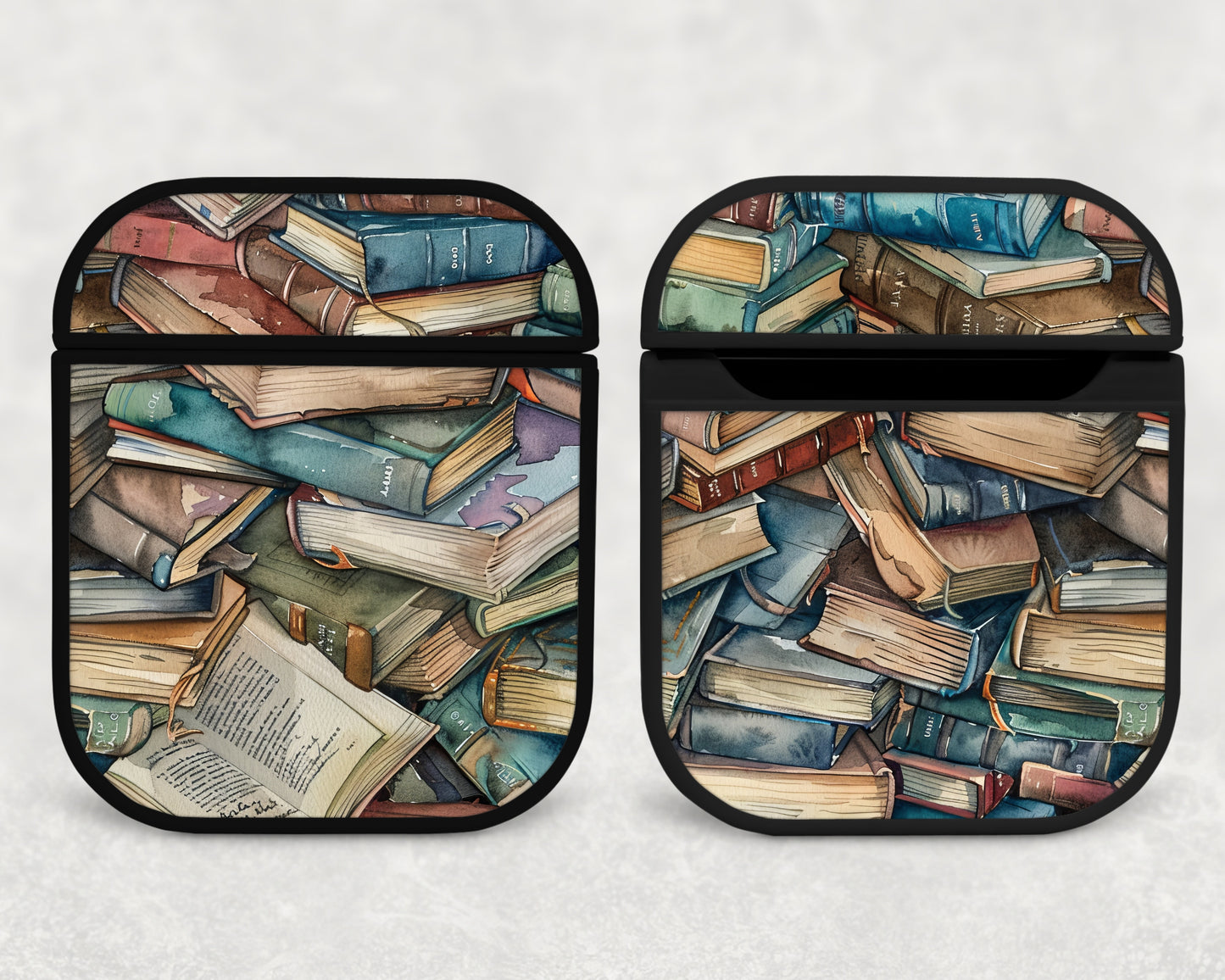 watercolor books - airpods case