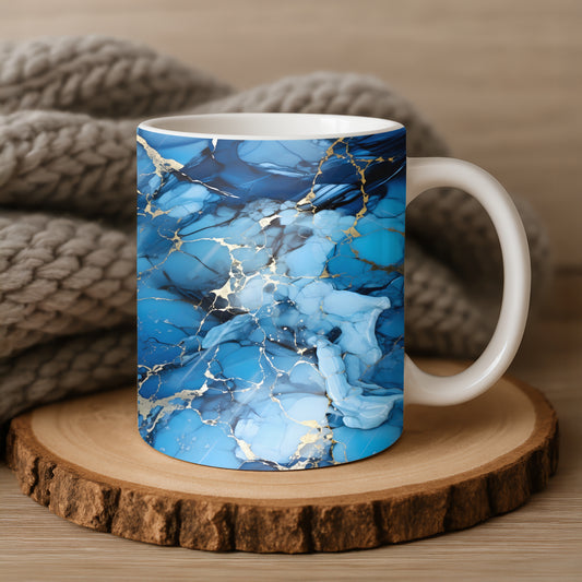 blue marble mug