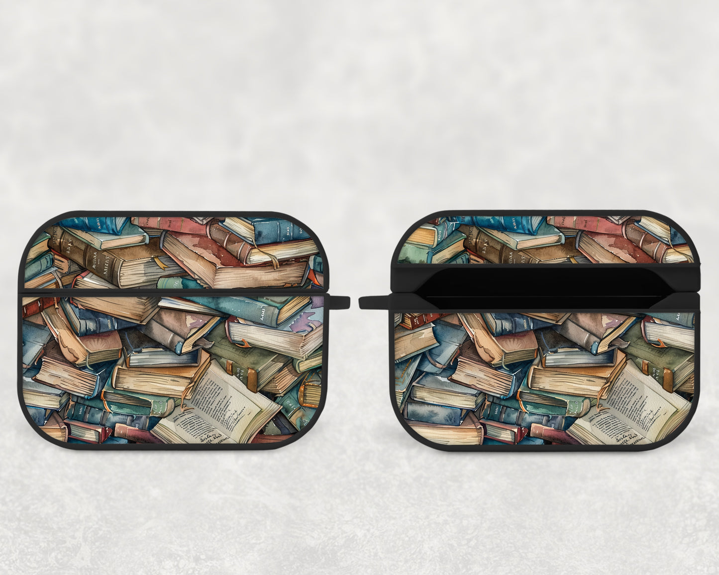 watercolor books - airpods case