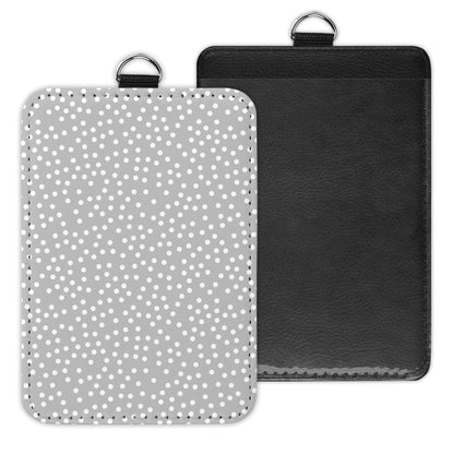 mini polkadots - id badge holder