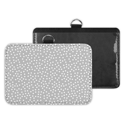mini polkadots - id badge holder
