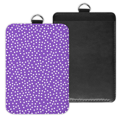 mini polkadots - id badge holder
