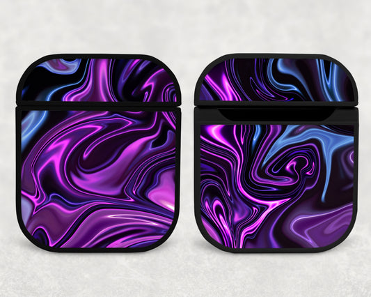 oily paint, purple - airpods case
