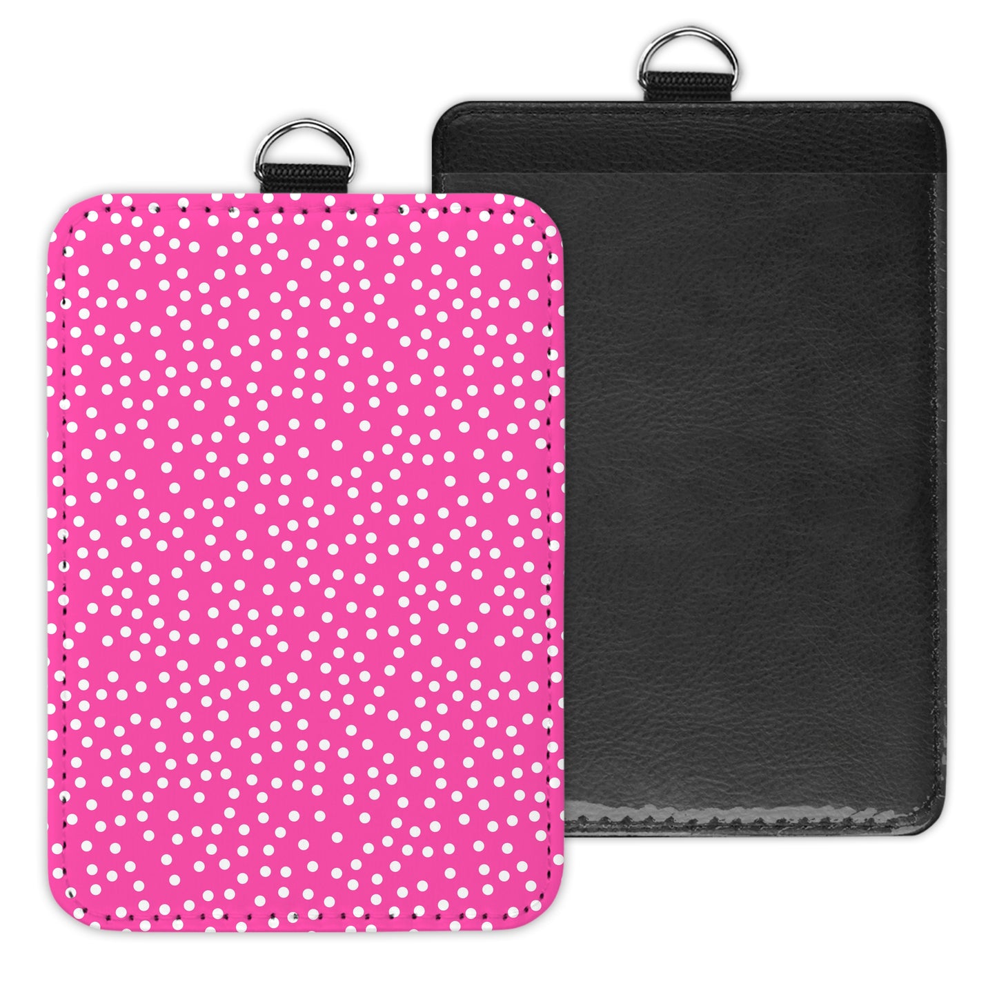 mini polkadots - id badge holder