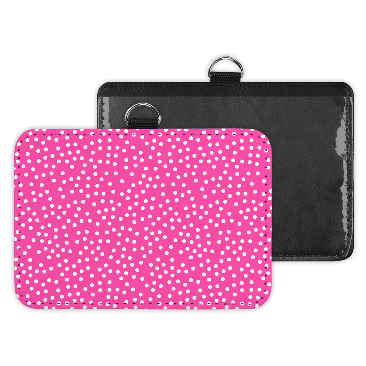 mini polkadots - id badge holder