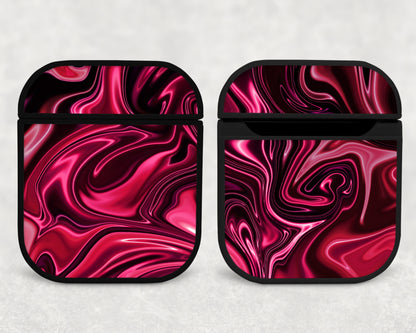 oily paint, red - airpods case