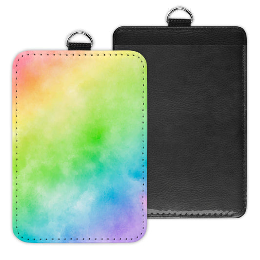 pastel waters - id badge holder