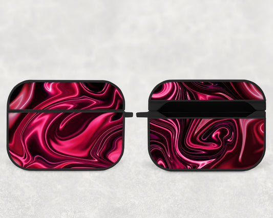 oily paint, red - airpods case