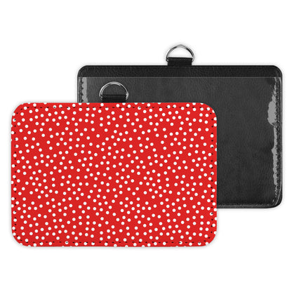mini polkadots - id badge holder