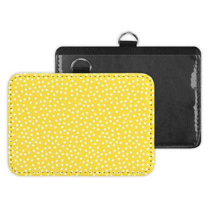 mini polkadots - id badge holder