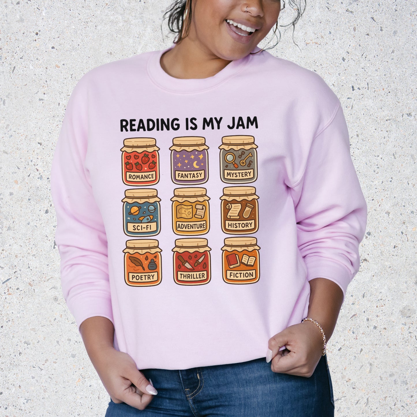 reading is my jam apparel