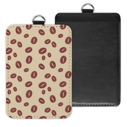 coffee beans - id badge holder