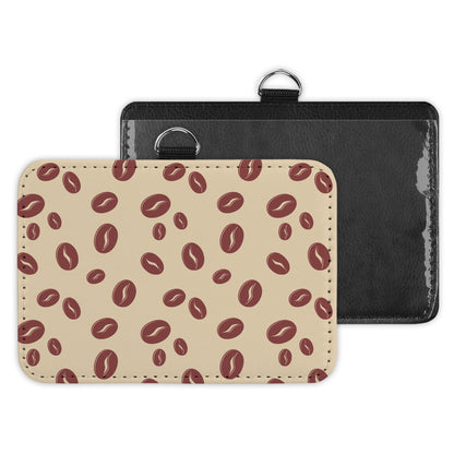 coffee beans - id badge holder