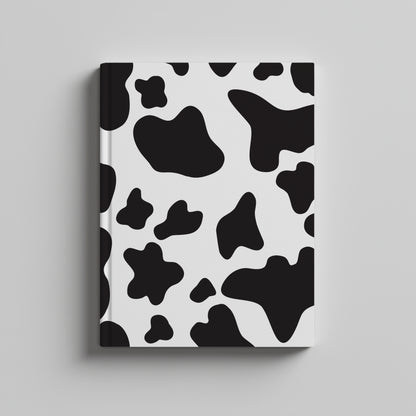 cow print, black - journal