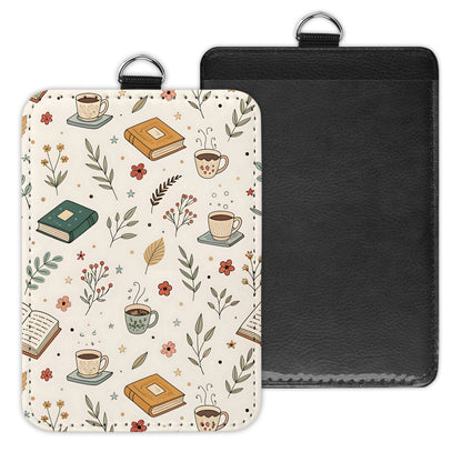tea & books - id badge holder