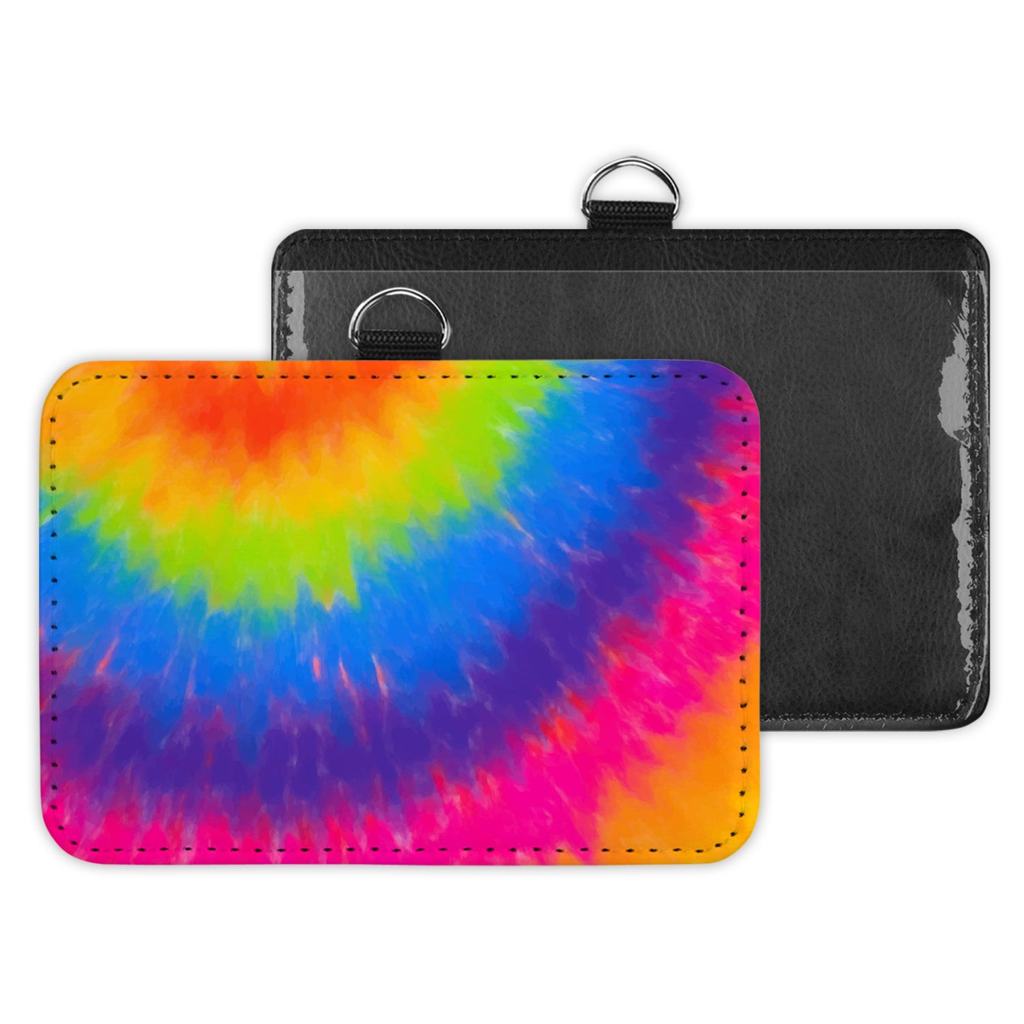 tie dye - id badge holder