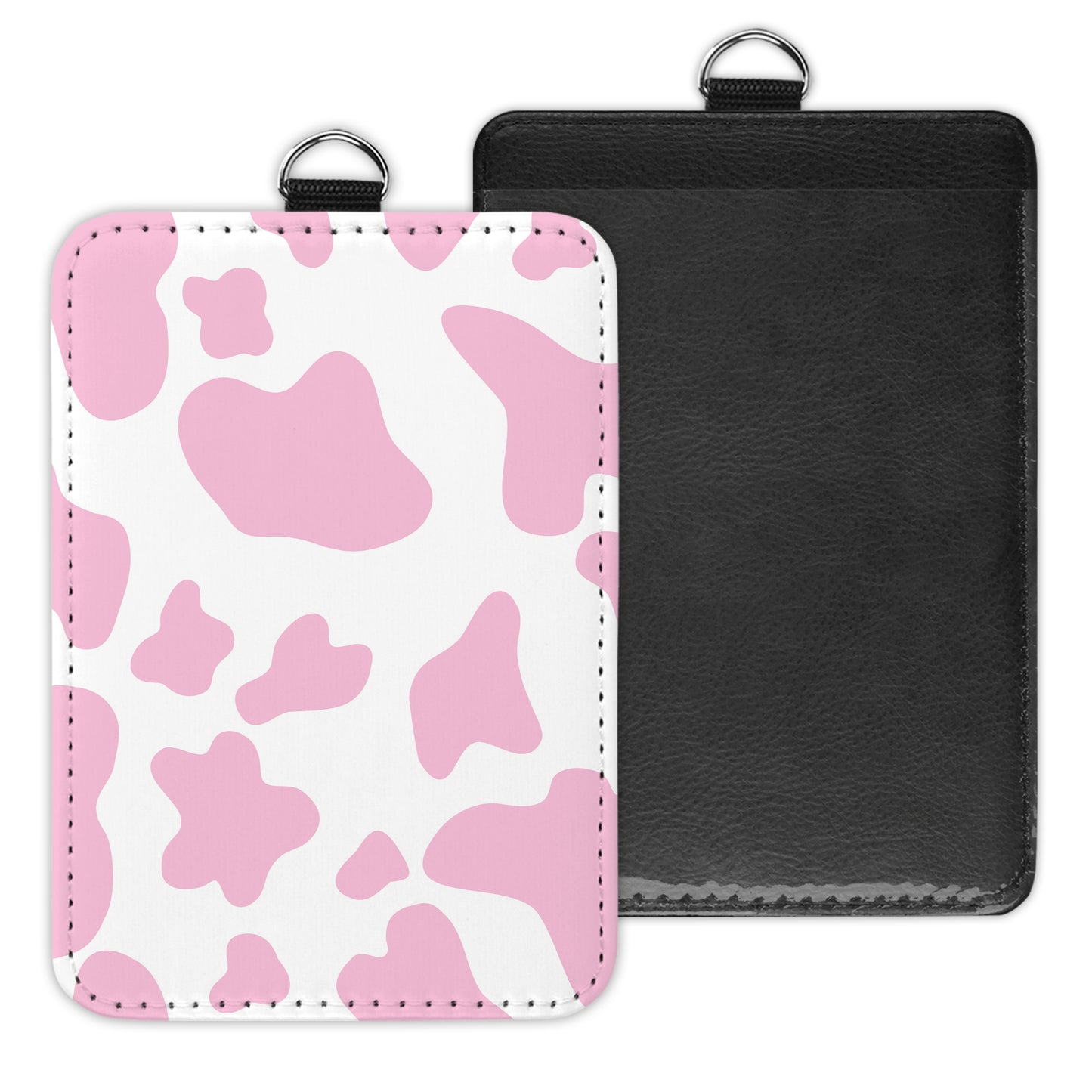 cow print - id badge holder