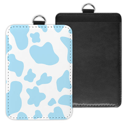 cow print - id badge holder