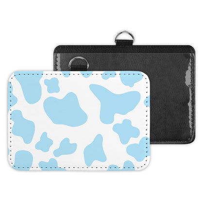 cow print - id badge holder
