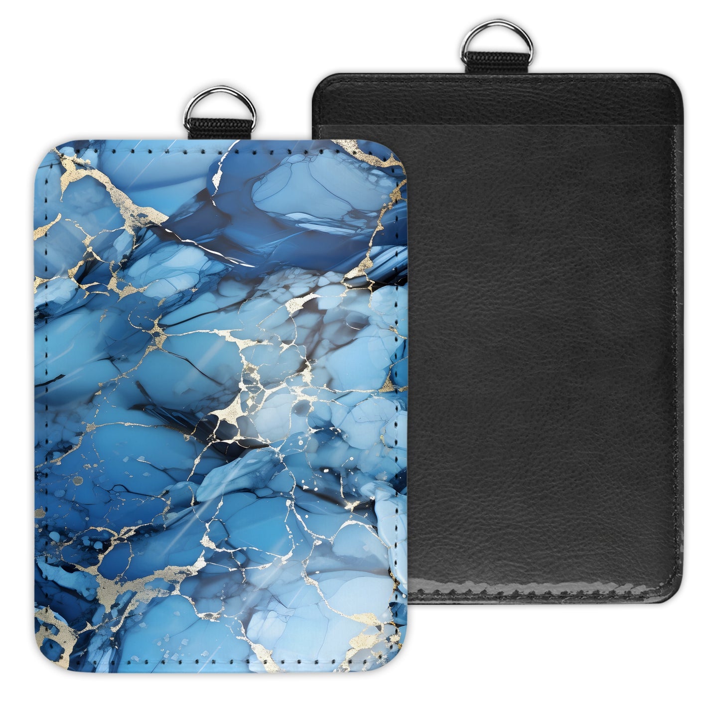 blue marble - id badge holder