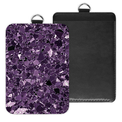 terrazzo - id badge holder