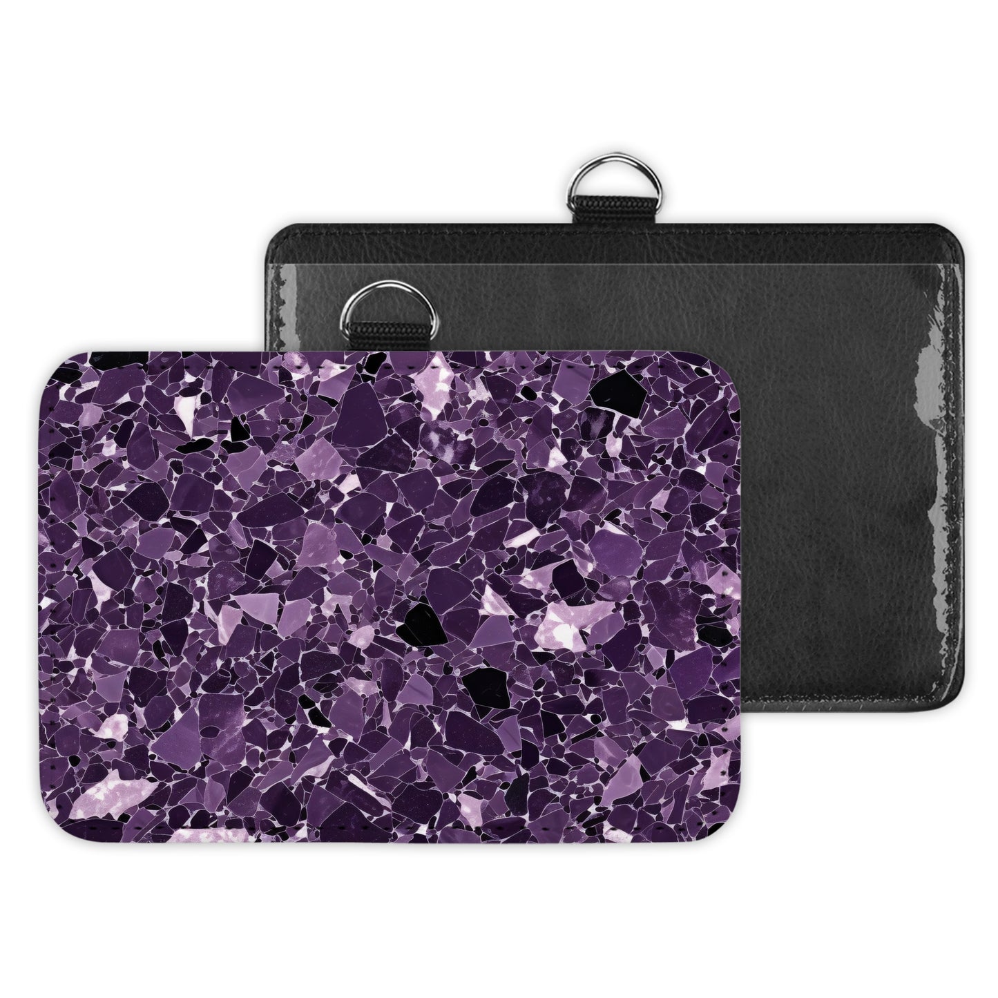 terrazzo - id badge holder