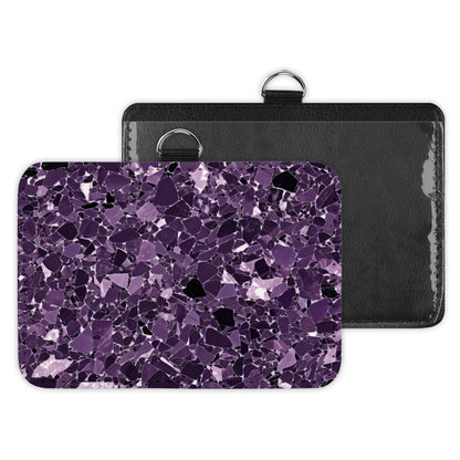 terrazzo - id badge holder
