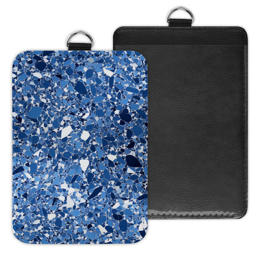 terrazzo - id badge holder