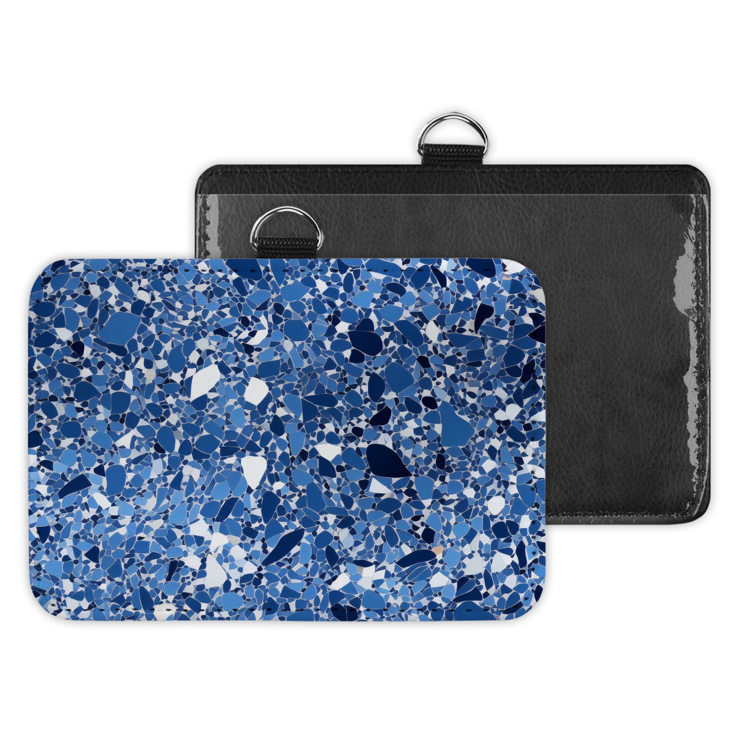 terrazzo - id badge holder